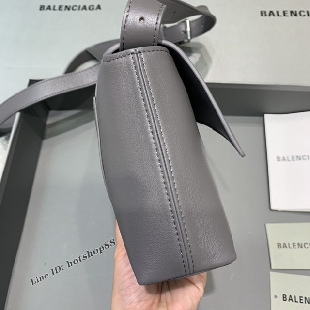 Balenciaga巴黎世家專櫃爆款小號平紋灰色Hourglass沙漏包 fyj1828